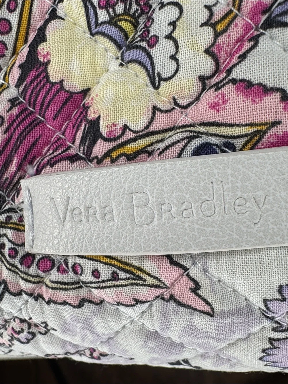 Vera Bradley Quilted Floral Cosmetic Bag - Pink & Lavender
